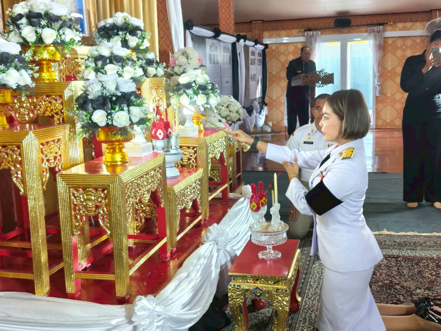 🌾สพอ.บางซ้าย ถิ่นทุ่งทอง🌾 🔹เข้าร่วมพิธีบำเพ็ญกุศล และแสดงความอาลัยในวาระครบ 100 วัน (สตมวาร)